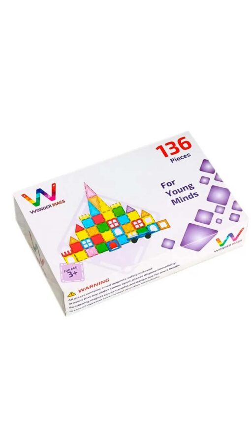 WonderMags3DMagneticTiles136Pcs1 WonderMags3DMagneticTiles136Pcs1