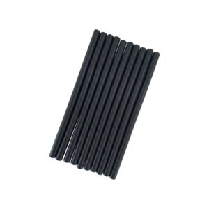 Minikoioi Flexi Straws - Bitter Black - 10 Pcs