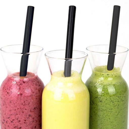 Minikoioi Flexi Straws - Bitter Black - 10 Pcs Minikoioi Flexi Straws - Bitter Black - 10 Pcs