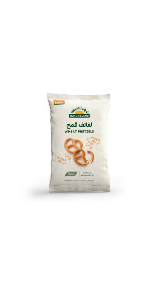 NaturelandWheatPretzels125g NaturelandWheatPretzels125g