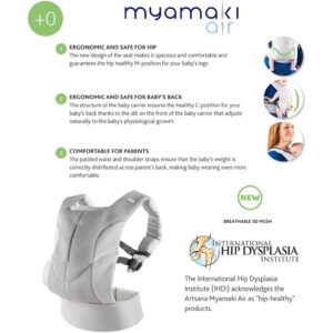 Chicco Myamaki Air0 - 6 Months (0-5Kg), Silver