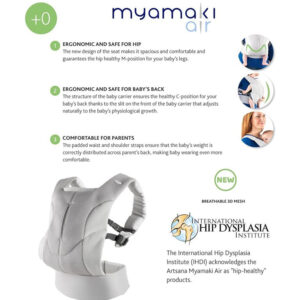 Chicco Myamaki Air0 - 6 Months (0-5Kg), Silver