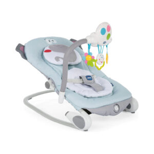 hicco Balloon B. Bouncer, Baby Rocking Chair For Relaxation with Music & Toy Bar, For babies 0m+ (Grey)