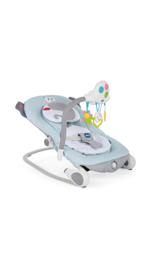 BalloonChiccobouncer5 hicco Balloon B. Bouncer, Baby Rocking Chair For Relaxation with Music & Toy Bar, For babies 0m+ (Grey)