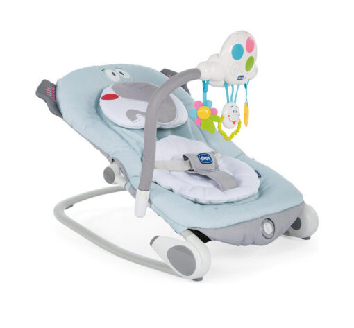 BalloonChiccobouncer5 hicco Balloon B. Bouncer, Baby Rocking Chair For Relaxation with Music & Toy Bar, For babies 0m+ (Grey)