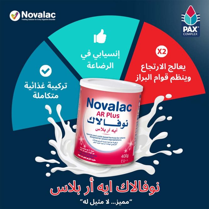 Novalac AR Plus | Anti-Regurgitation Milk Formula Powder (0-12m) 400g