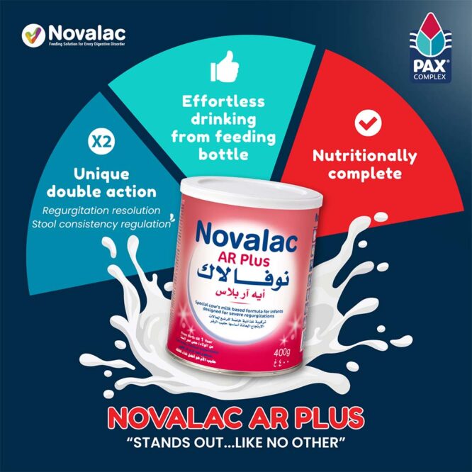 Novalac AR Plus | Anti-Regurgitation Milk Formula Powder (0-12m) 400g