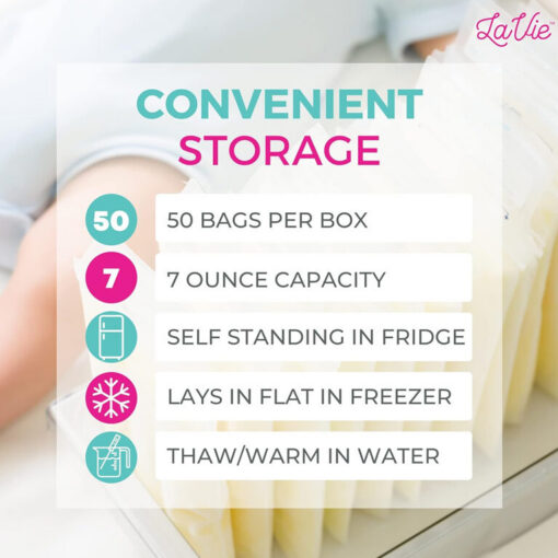 LaVie Love your Journey Milk Storage Bag - 50 Bags LaVie Love your Journey Milk Storage Bag - 50 Bags