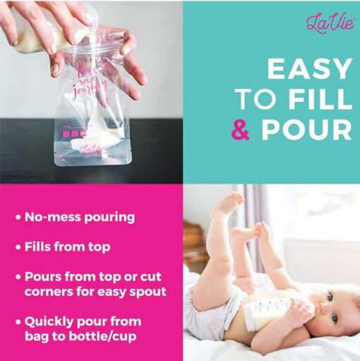 LaVie Love your Journey Milk Storage Bag - 50 Bags LaVie Love your Journey Milk Storage Bag - 50 Bags