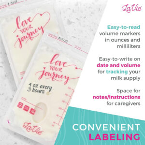 LaVie Love your Journey Milk Storage Bag - 50 Bags