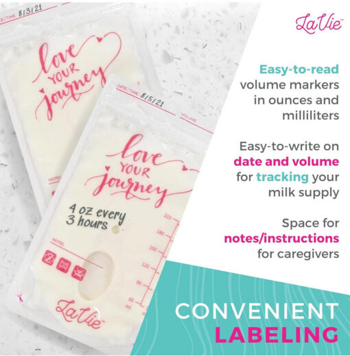 LaVie Love your Journey Milk Storage Bag - 50 Bags LaVie Love your Journey Milk Storage Bag - 50 Bags