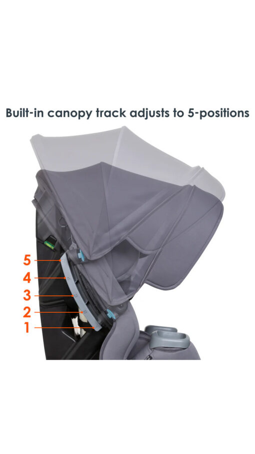BabyTrendCarSeatGray2 Cover Me™ 4-in-1 Convertible Car Seat