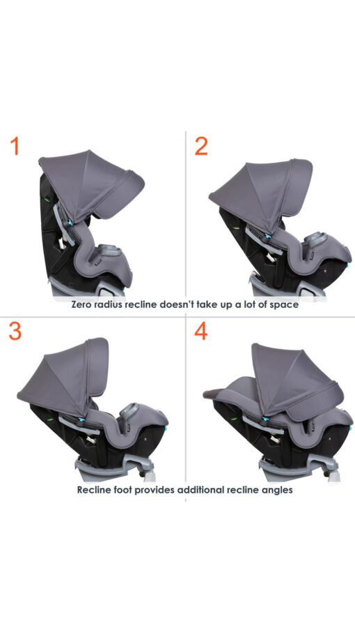 BabyTrendCarSeatGray5 Cover Me™ 4-in-1 Convertible Car Seat