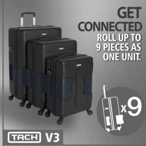 TACH V3 Connectable Luggage Bag Set of 3