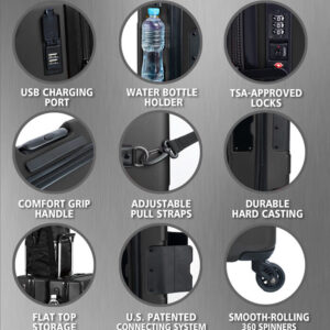 TACH V3 Connectable Luggage Bag Set of 3