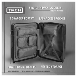 TACH V3 Connectable Luggage Bag Set of 3