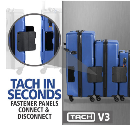 Tach V3 Connectable Luggage Bag Set of 3 - Midnight Blue Tach V3 Connectable Luggage Bag Set of 3 - Midnight Blue