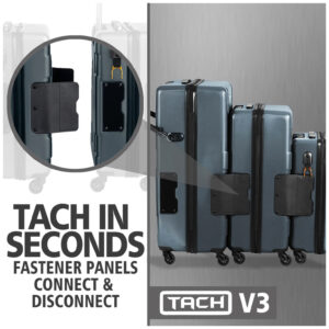 Tach Luggage V3 Connectable Luggage Set of 3 – Dark Gray 