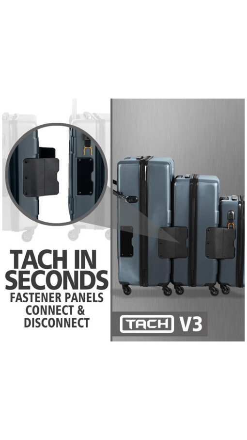 TachDarkGray1 Tach Luggage V3 Connectable Luggage Set of 3 – Dark Gray