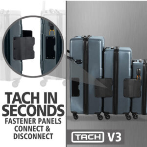 Tach Luggage V3 Connectable Luggage Set of 3 – Dark Gray