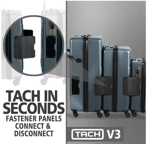 Tach Luggage V3 Connectable Luggage Set of 3 – Dark Gray Tach Luggage V3 Connectable Luggage Set of 3 – Dark Gray