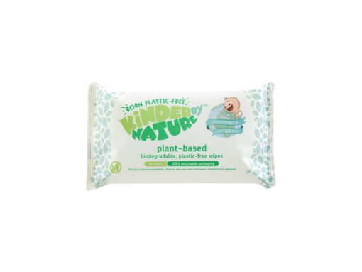 JR Kinder by Nature Plant Based Organic Aloe Vera & Chamomile - 56 Wipes