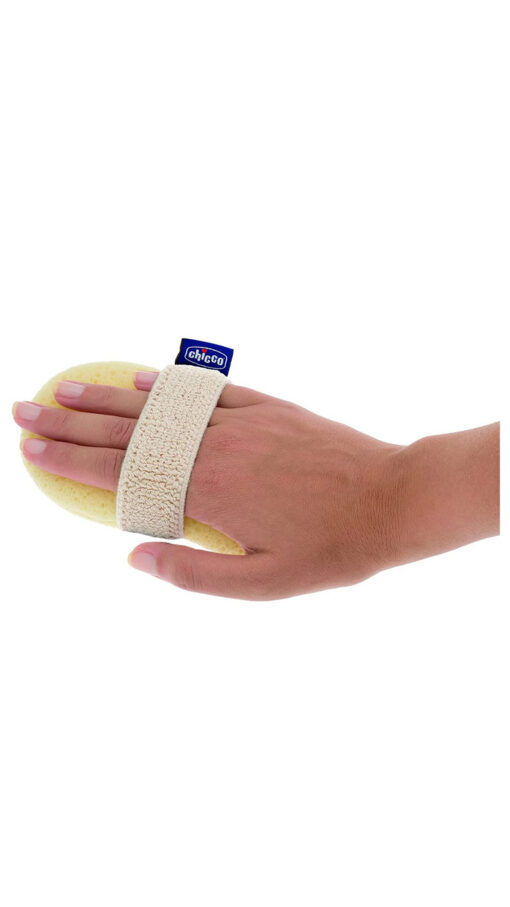 ChiccoBathSpongeBabyMoments2 Chicco Sponge Bath Glove Baby Moments (0m+)