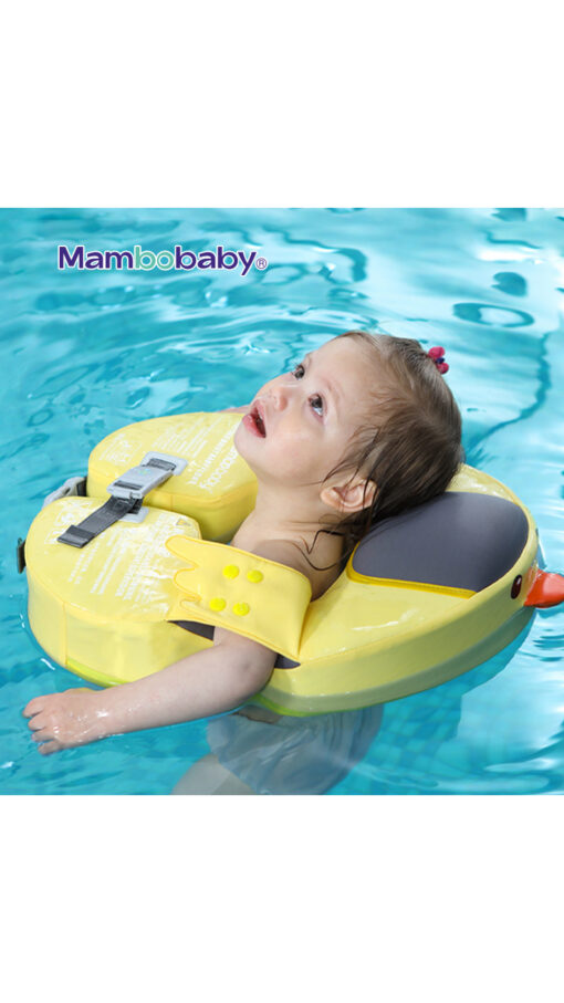 MambobayYellowFloatWithCanopy Mambobaby Duckling Waist Float 5A Pro with Canopy ( 8m-3yrs ) – Yellow