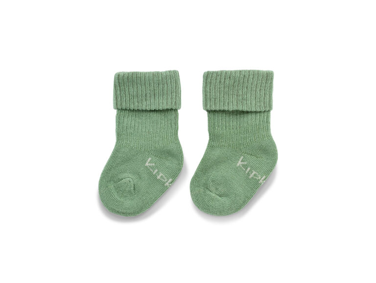 KipKep Bio Cotton Stay-on-Socks Newborn & Premature Calming Green - 1 Pair