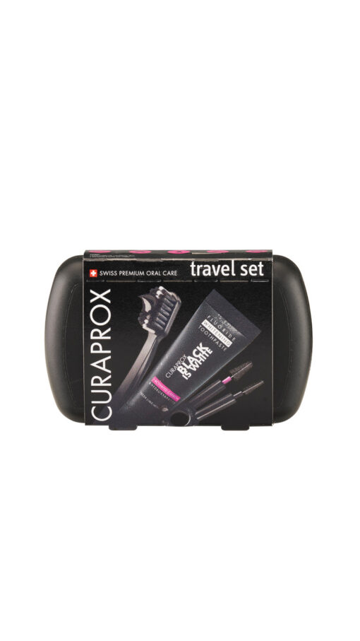 CuraproxBalcIsWhieTravelSet Curaprox Travel Set – Black Is White