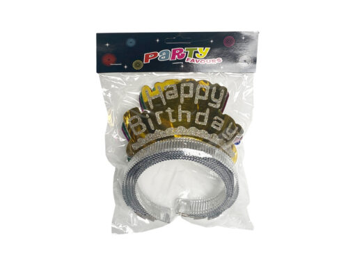 Happy Birthday Colourful Tiara - 6 pcs Happy Birthday Colourful Tiara - 6 pcs