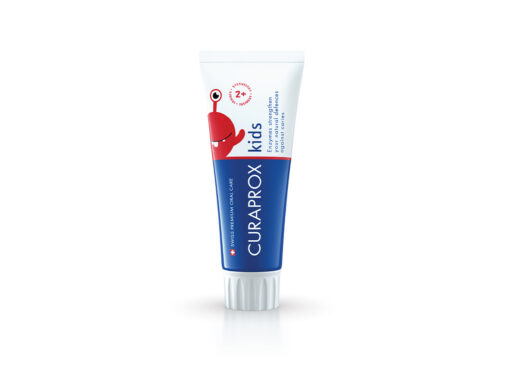 Curaprox-Enzycal-Kids-Strawberry Curaprox Enzycal Kids Strawberry Toothpaste - 60ml