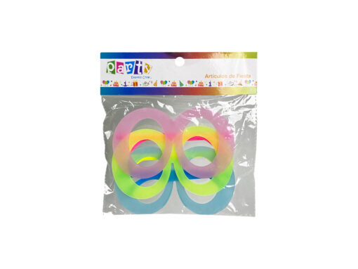 party-photo-38 Party Colorful Eye Mask Round Shape - 3 Pcs