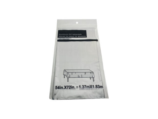 Aluminum Foil Table Cloth - Silver