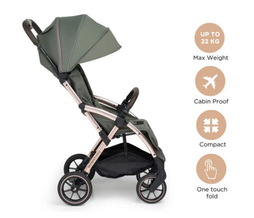 LeclercInfluencerXLStrollerArmyGreen.2 Leclerc Influencer XL Stroller – Army Green