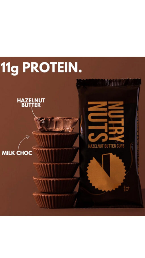 NutryNutsHazelnutButter Nutry Nuts Double Chocolate Hazelnut Butter Cups - 42g