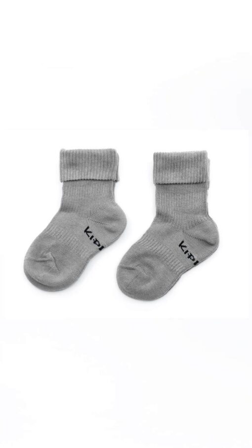KipKep Bio Cotton Stay-on-Socks Gray - 2 Pair KipKep Bio Cotton Stay-on-Socks Gray - 2 Pair