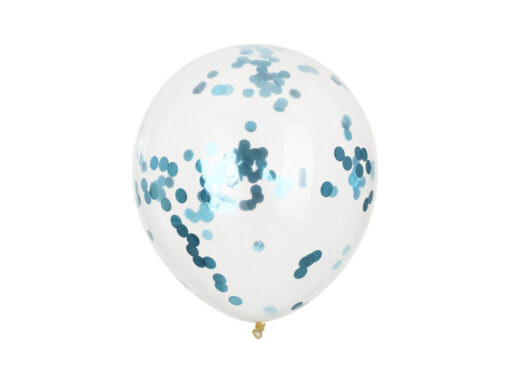 Baby Party Balloons with Confetti Blue - 8 pcs Baby Party Balloons with Confetti Blue - 8 pcs