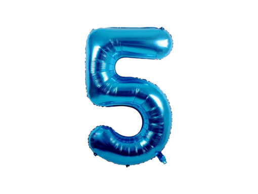 number-foil-balloon-5 (1) Baby Party Foil Balloon Blue Number 5 - 40cm