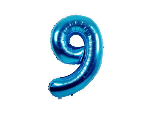 number-foil-balloon-9 (1) Baby Party Foil Balloon Blue Number 9 - 40cm