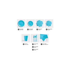Tableware Kit Blue – 20 Guests