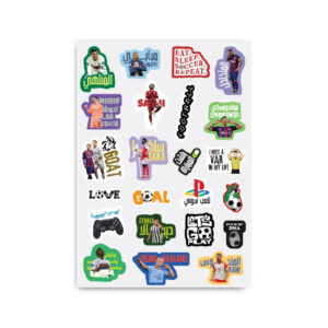 Football Stickers for Kids - 5 Pcs