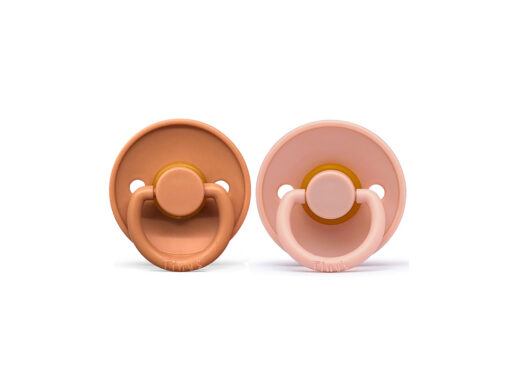 Tiny’s Size 2 Smoke Pink & Capucino Pacifier (6-18m) – 2 Pcs