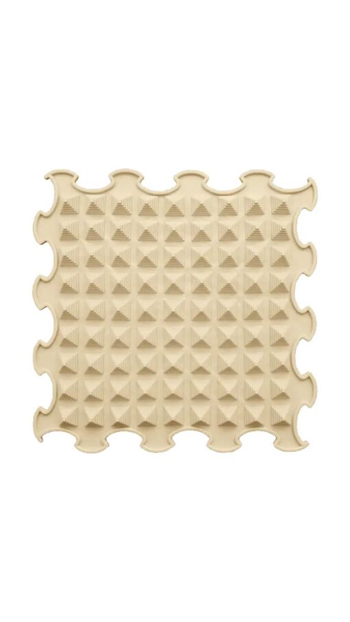 Ortoto Sensory Massage Puzzle Mat (Little Pyramid) - Milky White