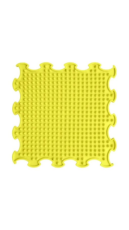 Ortoto Sensory Massage Puzzle Mat (Spikes) - Pastel Lemon