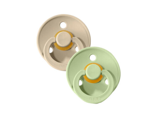 bibs-world-19 Bibs Colour Latex Pacifier Size1 Sand/Pistachio - 2 Pcs