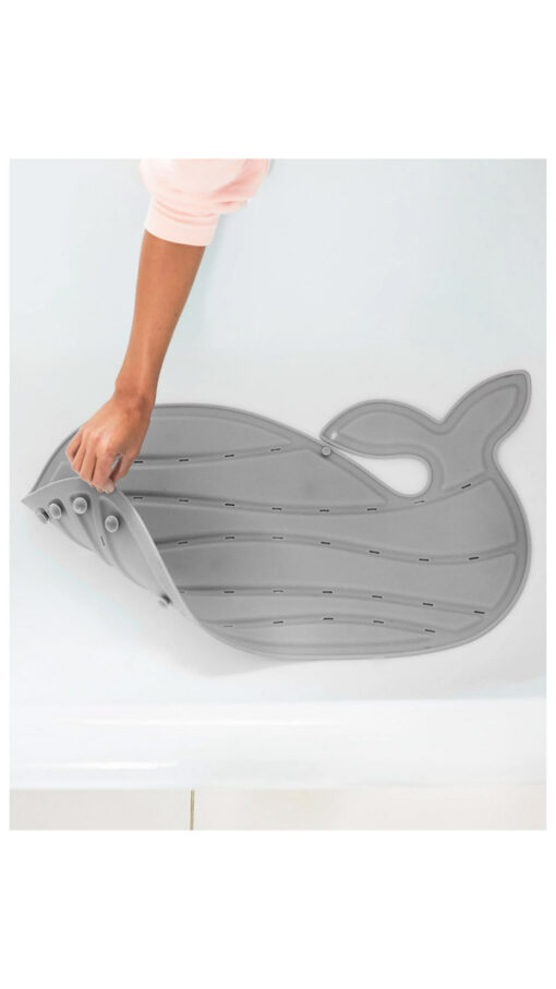 SkipHopBathMaGray1 Skiphop Moby Bath Mat - Gray