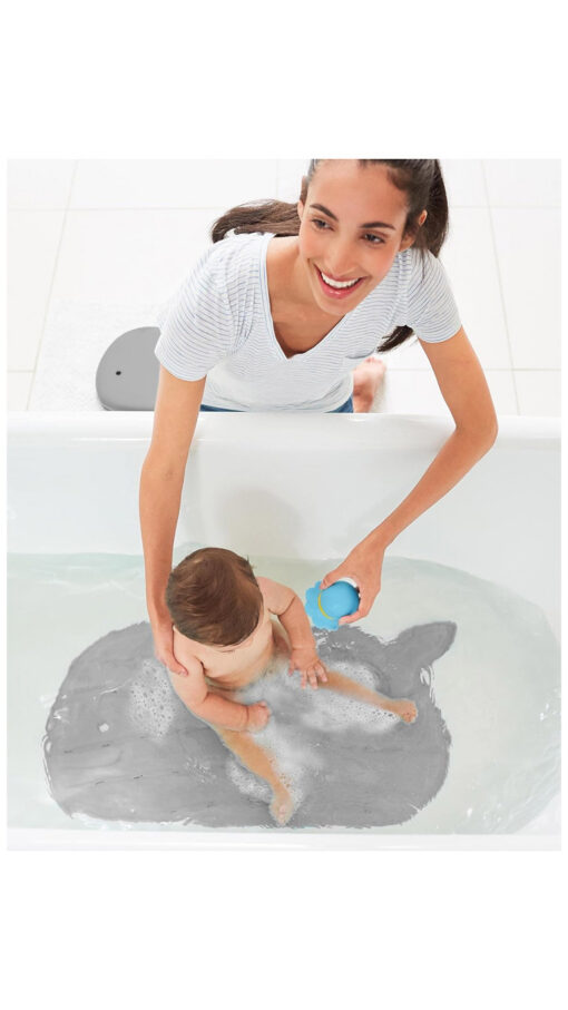 SkipHopBathMaGray2 Skiphop Moby Bath Mat - Gray
