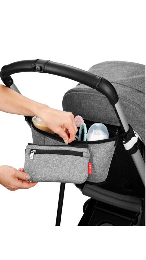 SkiphopStrollerBagGray.jpg2 Skiphop Stroller Organizer Bag - Gray