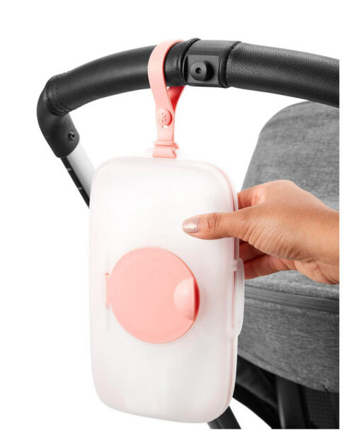 Skiphop Grab & Go Snug Seal Wipes Case - Blush Pink Skiphop Grab & Go Snug Seal Wipes Case - Blush Pink